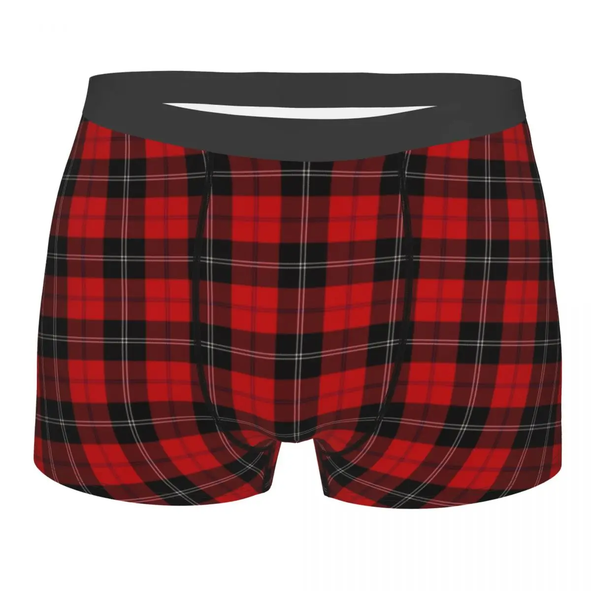 Custom Cool Scottish Clan Tartan Boxers Shorts Panties Men's Underpants Breathable Fashion Check Plaid Briefs Underwear