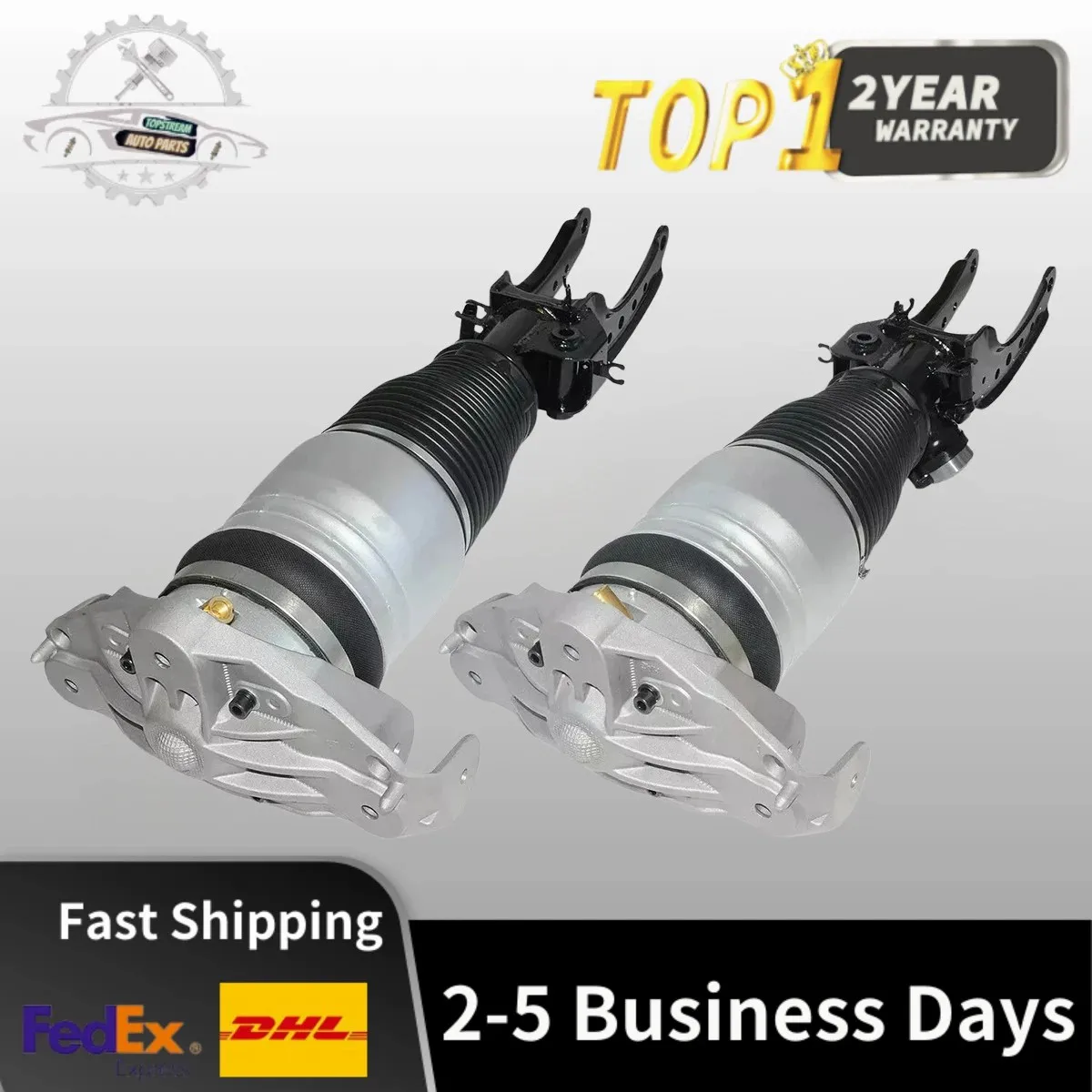 

Pair Front Left and Right Air Suspension Shock Struts For Audi Q7 Porsche Cayenne VW Touareg 2003-2016 7L5616403E 7L6616403B