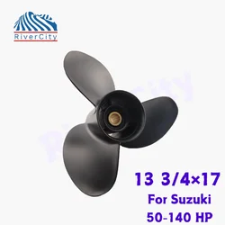 13 3/4×17 Outboard Propeller For Suzuki 50 HP 70 HP 90 HP 110 HP 140 HP Boat Motor Aluminum Alloy Screw 3 Blade 15 Spline