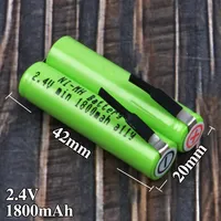 2.4V Replacement Battery For Waterpik 900 Sonic Toothbrush Sensonic Plus SR-3000 Sensonic Plus SR-3000E BK-4MCCE 1800mAh