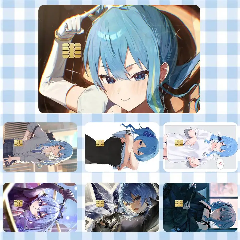 

Hoshimachi Suisei S-Stalla Sticker Film Tape Skin for Credit Card Debit Card Cartoon Waterproof Stickers