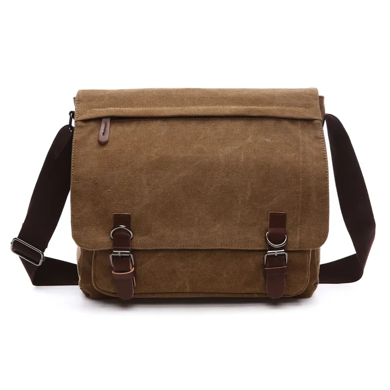 B22 Hot Sale New Arrive Unisex Canvas Bag Vintage Messenger Bag Brand Business Casual Travel Shoulder Bag Laptop Bag Male Bolsa