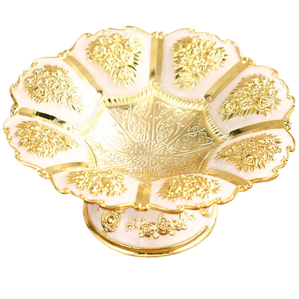 

Decorative Small Fruit Tray Cake Stand Cup Wedding Table Cupcake Tier Holder Snack Dish Metal Plate Food Serving Alloy