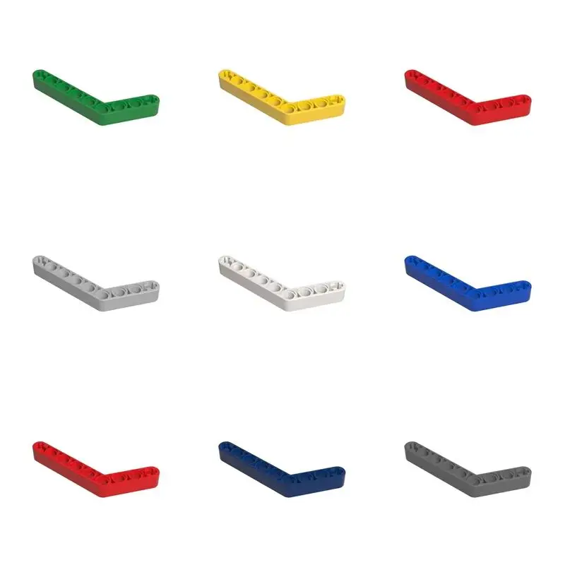 20PCS 6629 MOC1x9 Hole (6x4) Bent Arm,Standard Size Blocks Rare Multi-Colored Blocks Toys DIY MOC Creation Parts