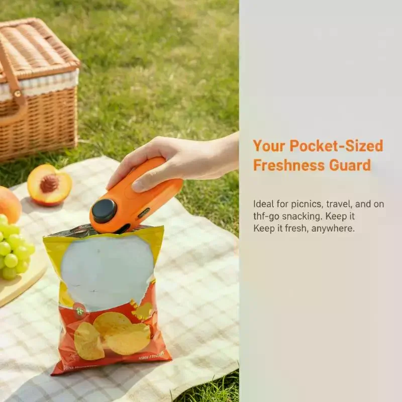 1pcs Mini Heat Bag Sealing Machine Package Sealer Bags Thermal Plastic Food Bag Closure Portable Sealer Kitchen Accessories view 6
