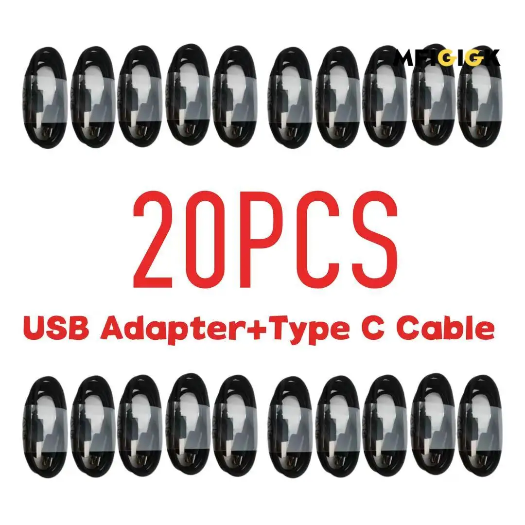 

MFIGlGK Bulk Lot 20x USB C Кабель 4 фута Быстрое зарядное устройство Тип C Шнур для S8 S9 S10 Note10 Android для Google для XiaomiMFIGK