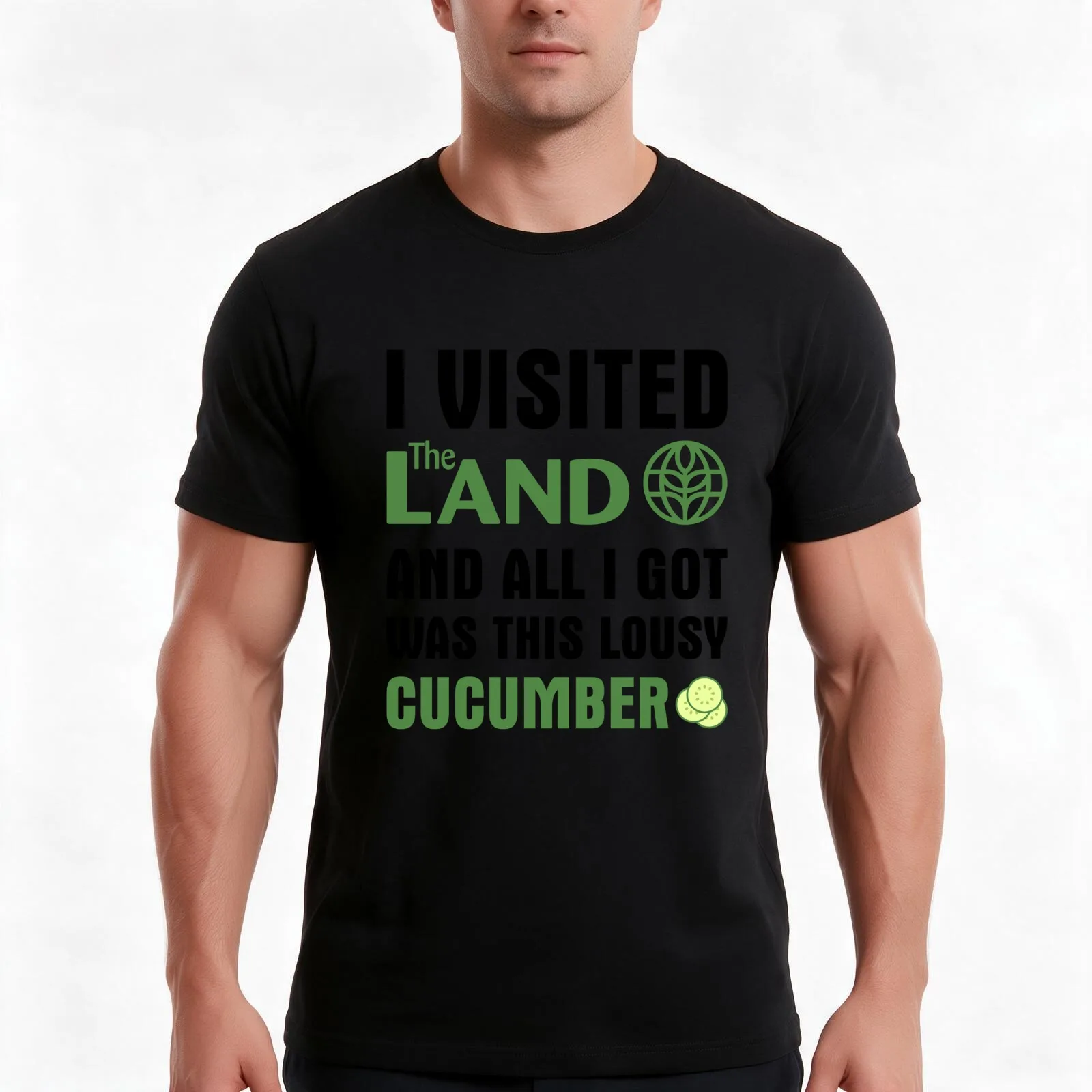 EPCOT Living with the Land Cucumber Souvenir T-Shirt, Summer Casual Cotton Tee, Oversized Streetwear Tops, Vintage Graphic Print