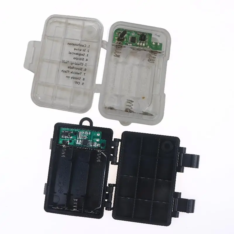 

Комплект из 3-х секций держателей для батареек АА (3В, №5) из ABS/PC, водонепроницаемый и пылезащищенный, с функцией таймера