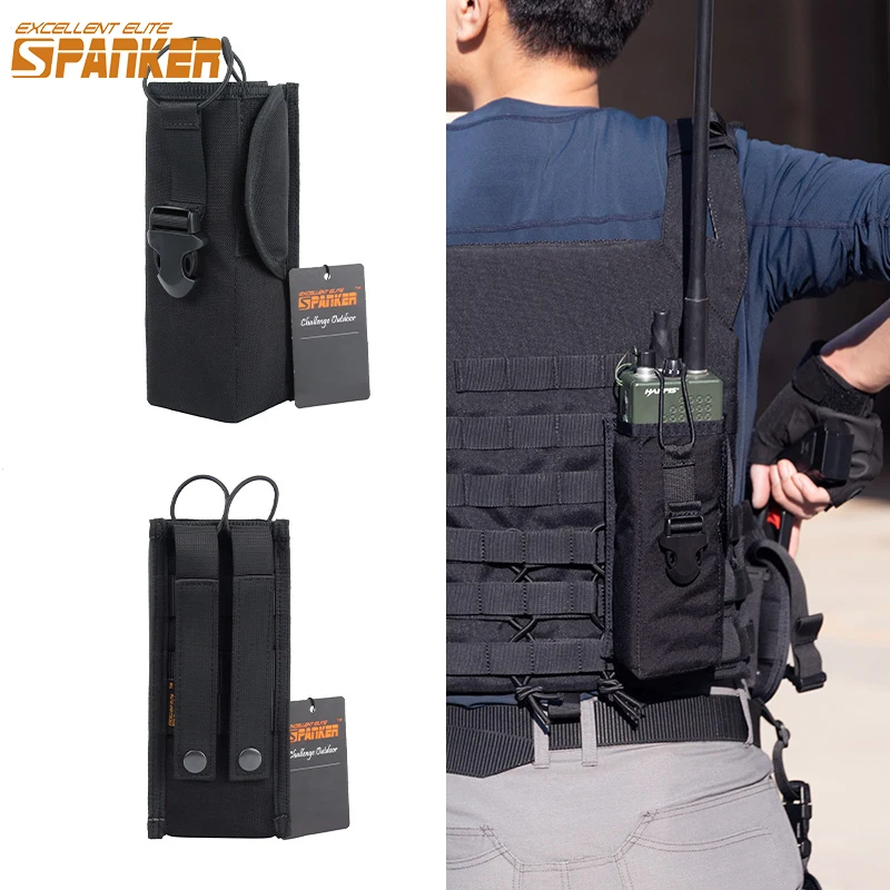 Тактическая сумка-держатель для рации, сумка для радио Molle, нейлоновая поясная сумка, карманный чехол для журналов, аксессуары для охоты Тактическая сумка-держатель для рации, сумка для радио Molle, нейлоновая поясная сумка, карманный чехол для журналов, аксессуары для охоты