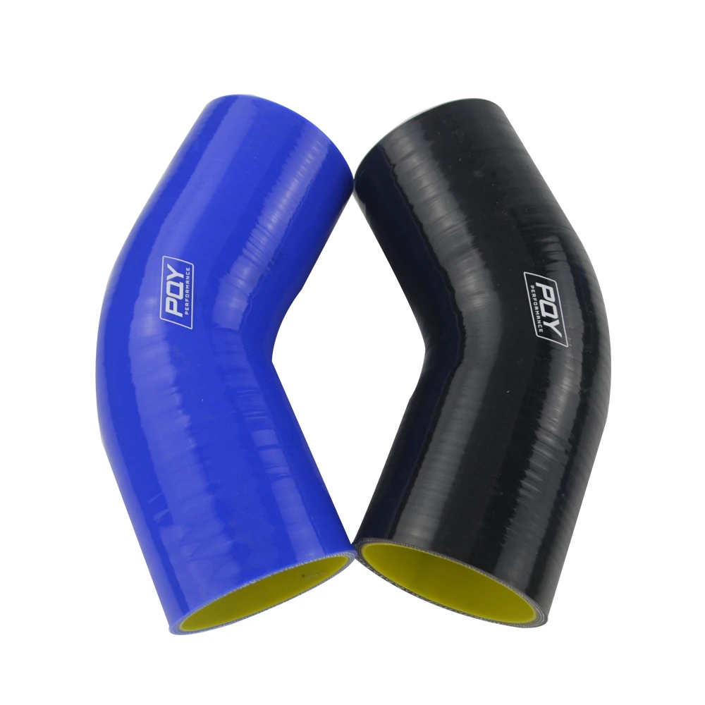 VR - أزرق/أسود وأصفر 2.5 "63 مللي متر 45 درجة الكوع خرطوم السيليكون الأنابيب المبرد توربو كمية الأنابيب المقرنة خرطوم VR-SH4525-QY #4