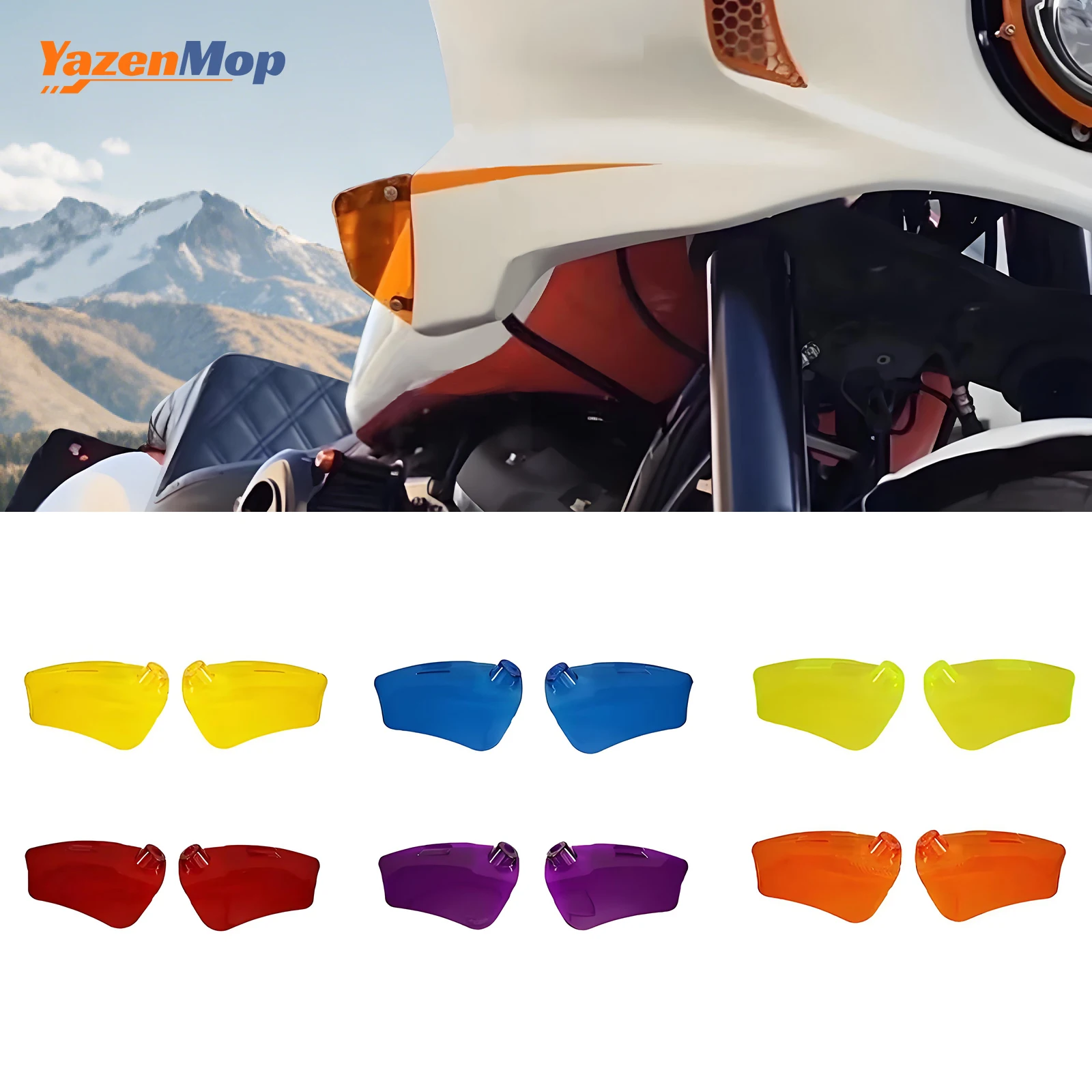 

Motorcycle Colorful PC Headlight Fairing Air Deflector for Harley Softail Low Rider ST 2022 Models