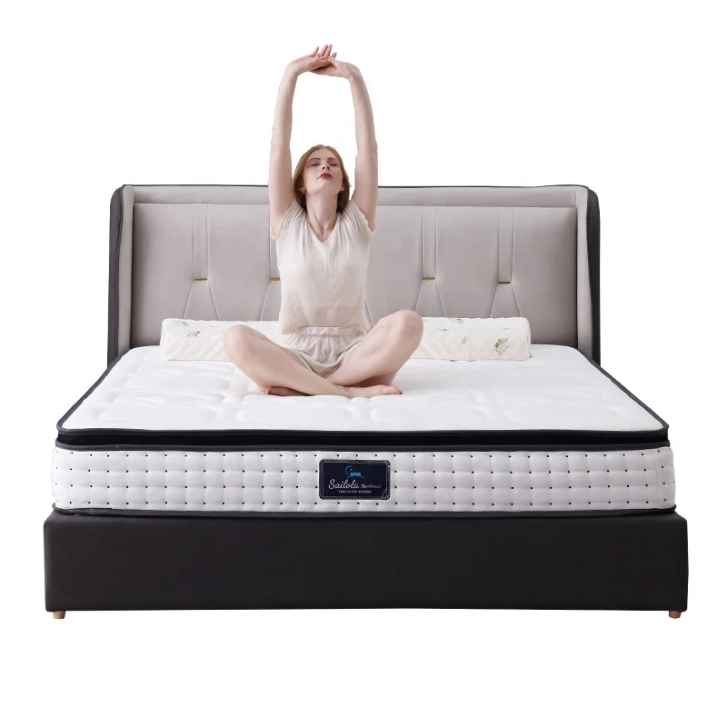 Factory Price Modern King Size Latex Spring Memory Foam Mattress 5 Star Hotel Spring Mattress