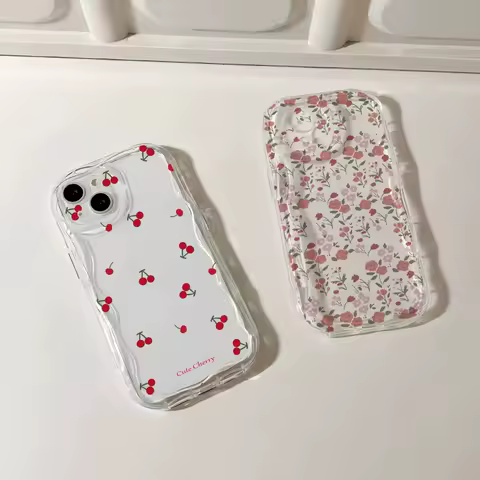 Case for Infinix Note 30 50 Pro Plus Zero 40 5G Smart 9 GT 20 10 Pro Hot 50i 40i TECNO SPARK GO 2025 CAMON 40 Cute Flower Cherry