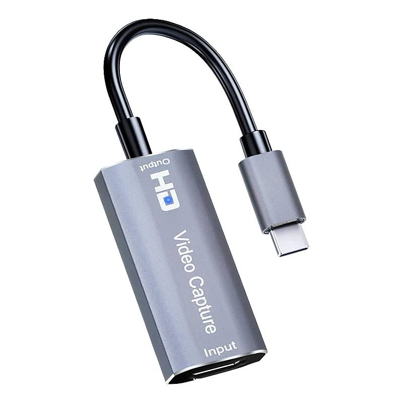 Карта видеозахвата 4K для HDMI-совместимого кабеля мама-USB C папа 1080P потоковое видео в реальном времени игровой рекордер