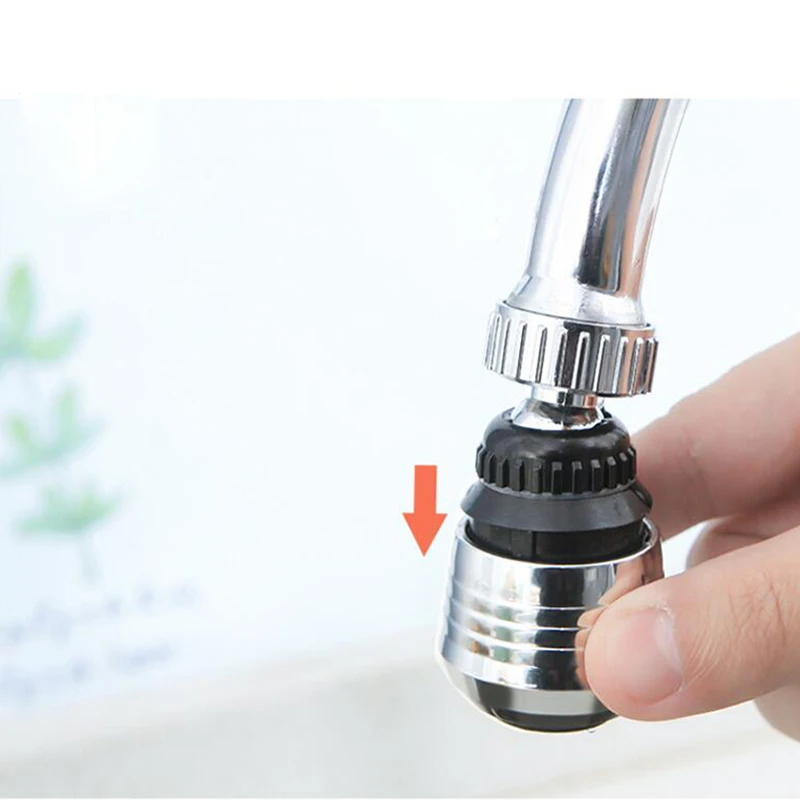 High Pressure Faucet Filter Adapter, 360 ° Swivel Mode, Saving Water Bubbler Nozzle Extender for Kitchen