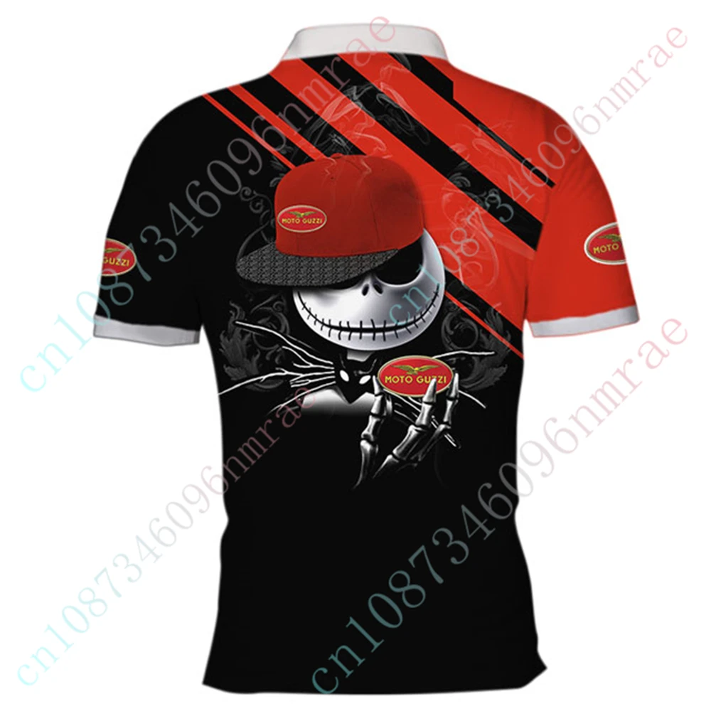 Moto Guzzi T Shirt For Men Unisex Clothing Casual Short Sleeve Top Harajuku Golf Wear Anime Polo Shirts And Blouses Custom Logo