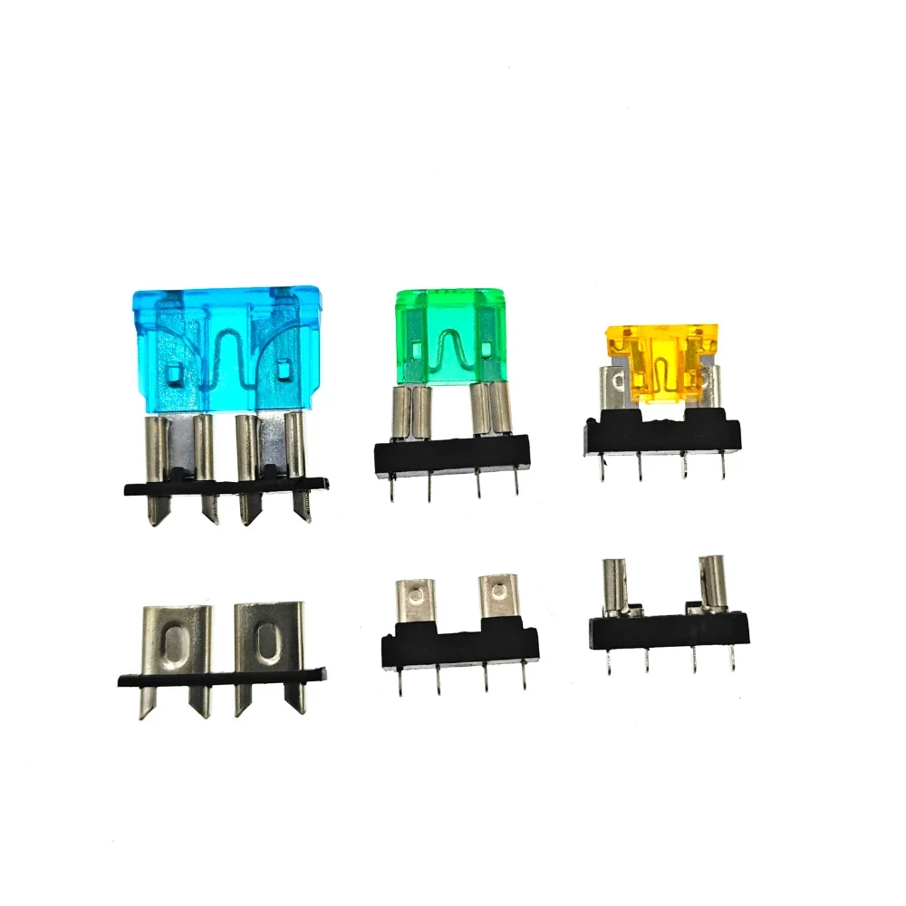 

10PCS Car Fuse Holder PCB Board Standard Mini Micro Small Blade Auto Automotive Boat 32V For PCB Board Safety Clip Insertion Typ