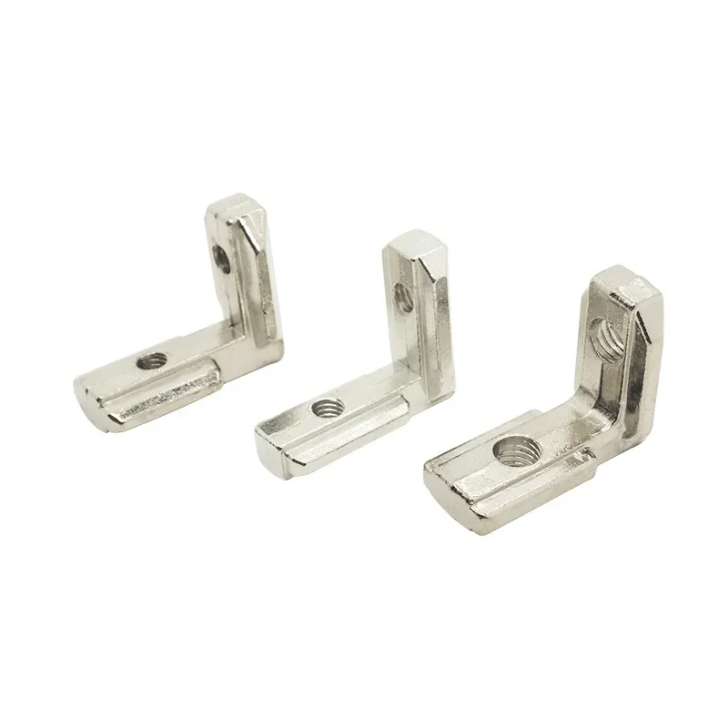 10PCS T Slot L-Shape Aluminum Profile Interior Corner Connector Joint Bracket for 2020 3030 4040 4545 EU Alu-profile with Screws view 3