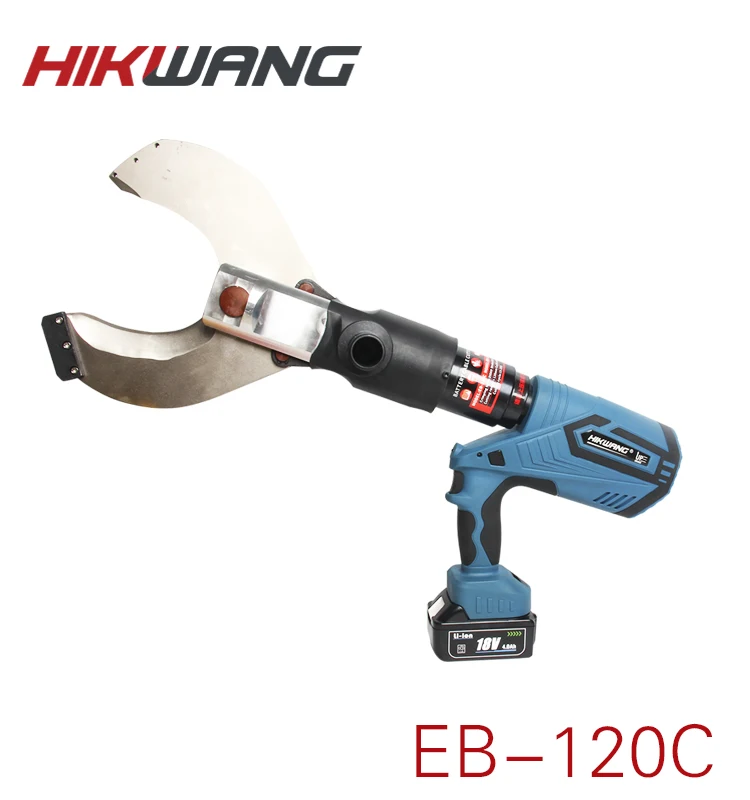 EB-120C Hydraulic Electric Cable Cutter Plier Battery Powered Cordless Cutting Tools 250kN Capacity for Amoured CU/AL Cable