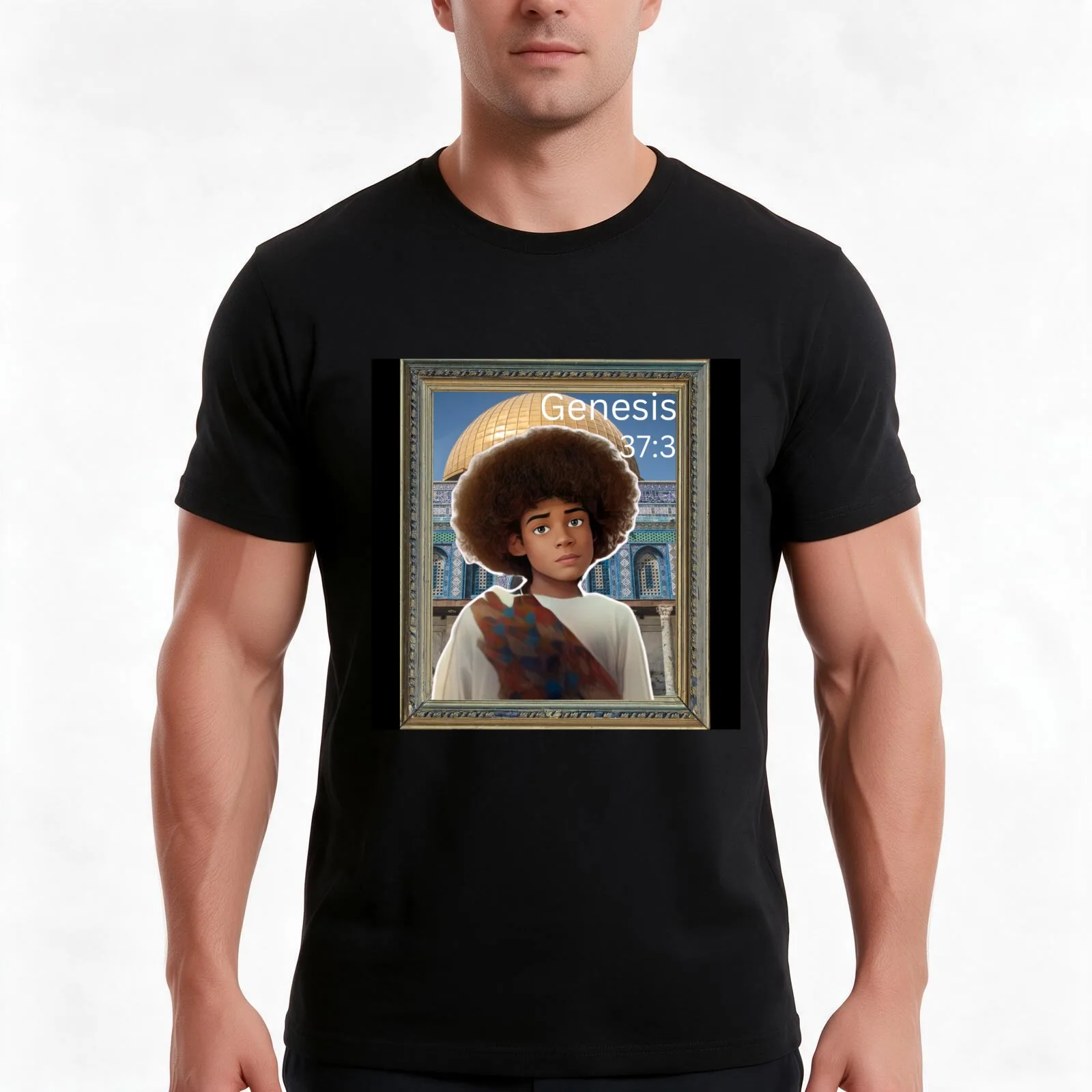 Joseph's coat of many colors T-Shirt Summer Casual Cotton Tee Oversized Streetwear Tops Vintage Graphic Print 100% Cotton