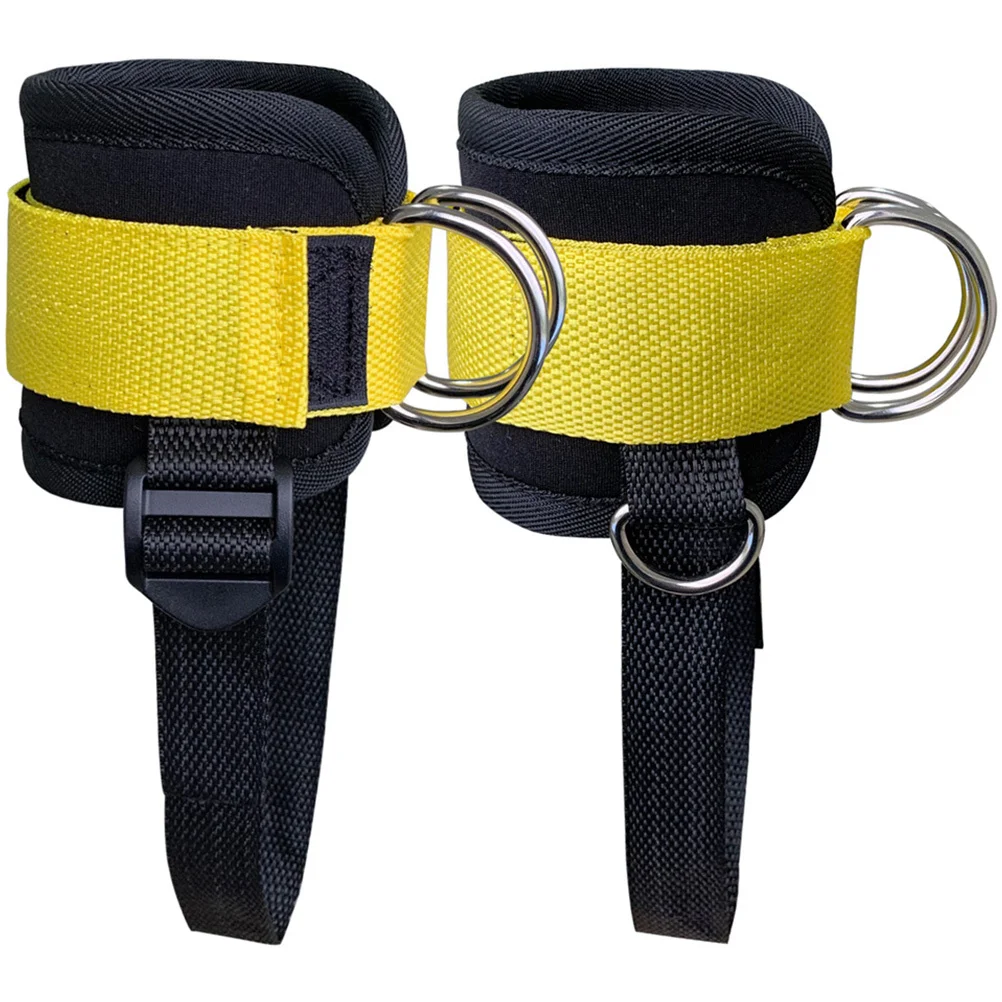 

1Set Ankle Training Strap Adjustable Buckle Fitness Cable Machine Ankle Fixing Strap Leg Strength Training Sports Supplies