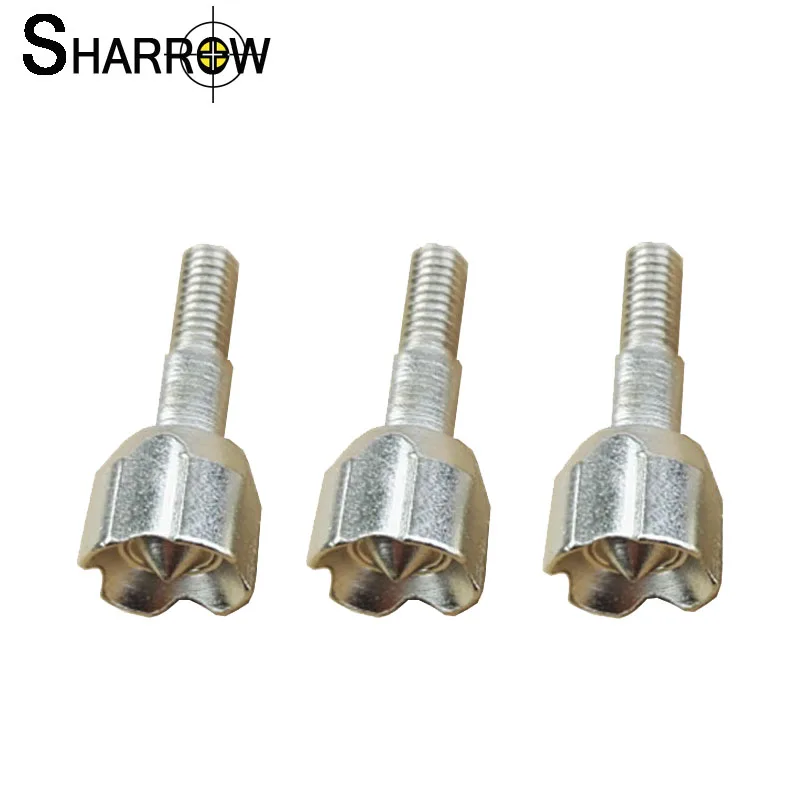 6/12pcs Archery Arrowhead 100 Grain Broadheads Screw in Hammer Arrow Heads Blunt Point Tips for Bow and Arrow Crossbow Shooting