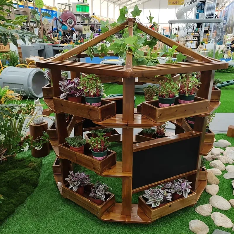 2026 Kindergarten outdoor preservative wood sign children's room outside small garden door planting flower box sun room fence