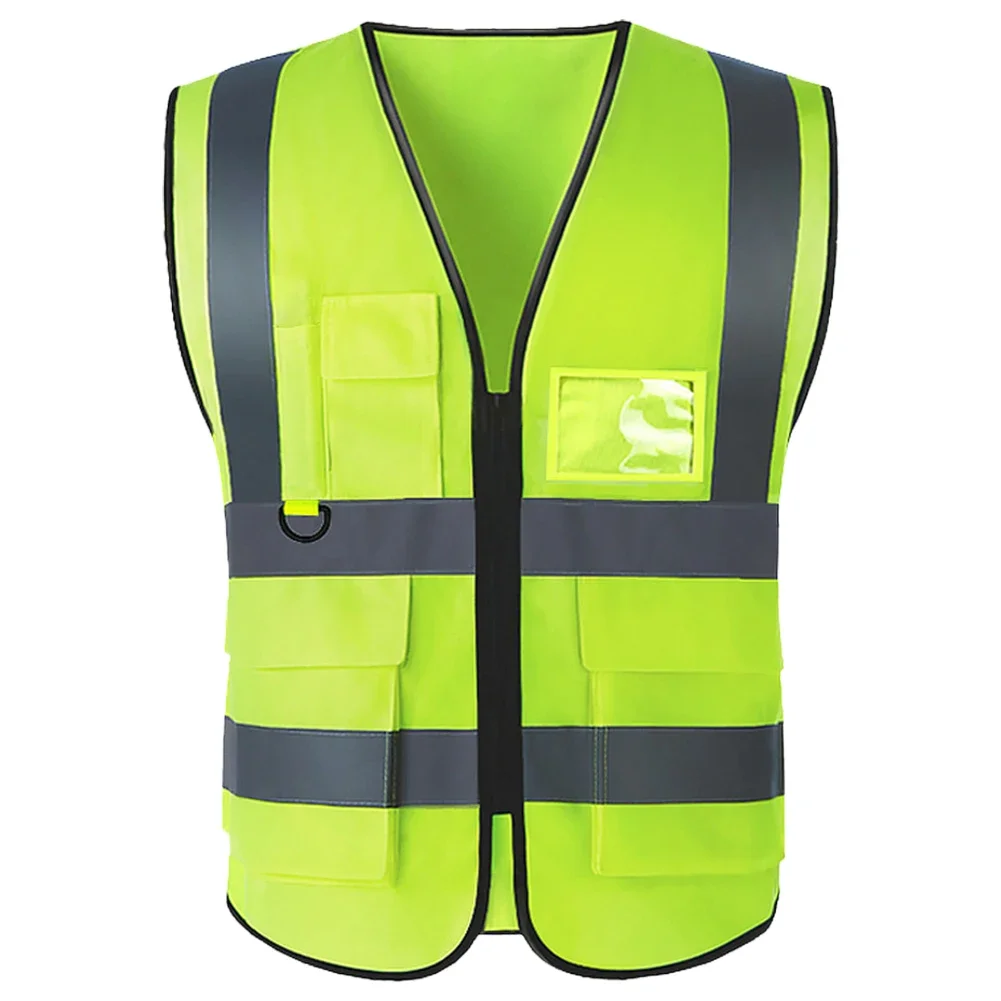 Gilet ad alta visibilità 2 giubbotto riflettente di sicurezza con striscia riflettente uniforme per minatori di carbone ferroviario per ciclismo di