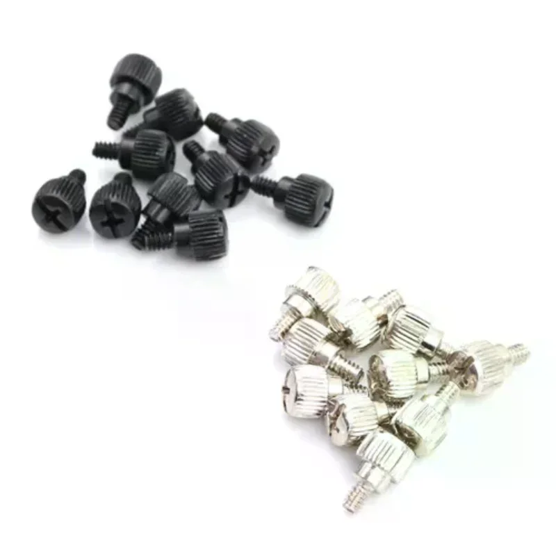 10Pcs 6#32*5 Thread Teeth Length 5mm Computer PC Case Toolless Adjustment Screw