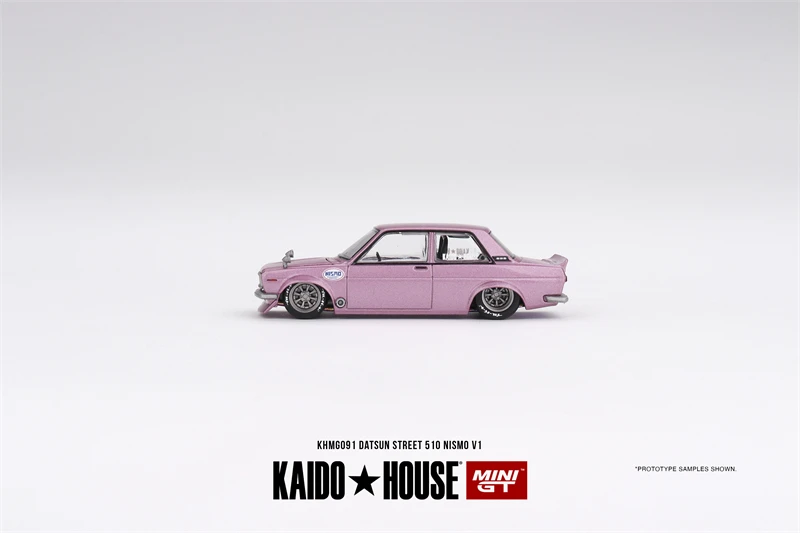 1:64 Kaido House+MINIGT Nissan Skyline GT-R R34 Kaido Works Miniaturmodell aus Legierung mit Presswelle, Dekoration für Erwachsene, Geburtstagsgeschenk