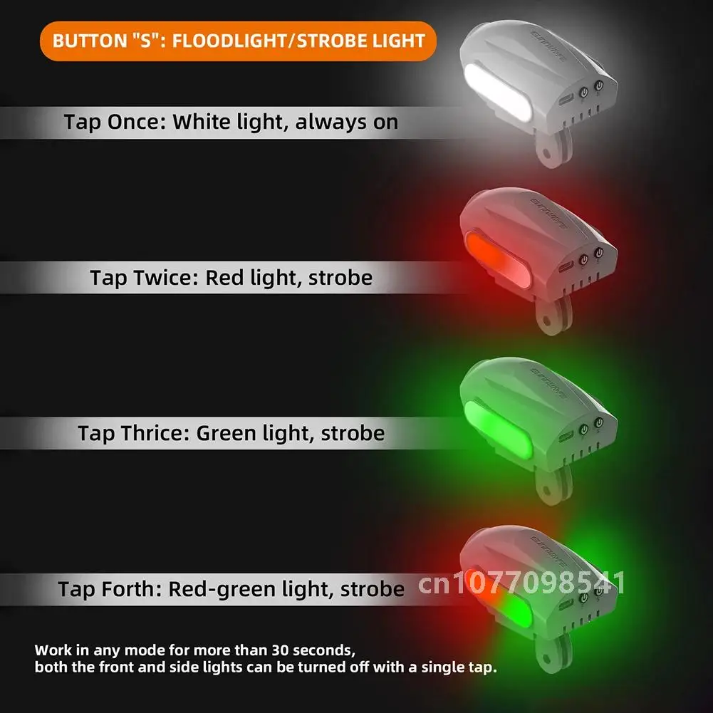 Universal Drone Strobe Light Anti Collision Lamp Night Flying Portable Night Lights For DJI Mini 4 Pro/Air 3 Accessories