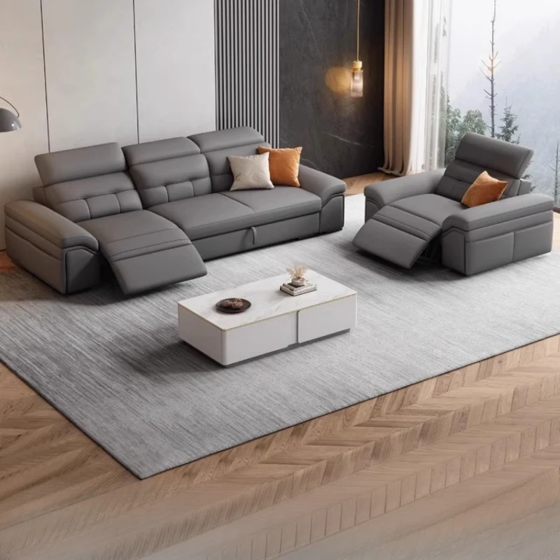 Sofa kulit asli, bahan kulit asli, ruang tamu, kursi Sofa kulit Italia Divani Da sodgiorno