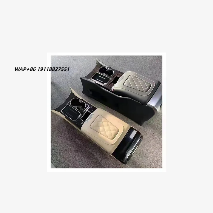 Kench Front Armrest Console Box  V-Class/Vito/V250 with Cup Holder Wireless Charger & USB-Luxury Car Storage