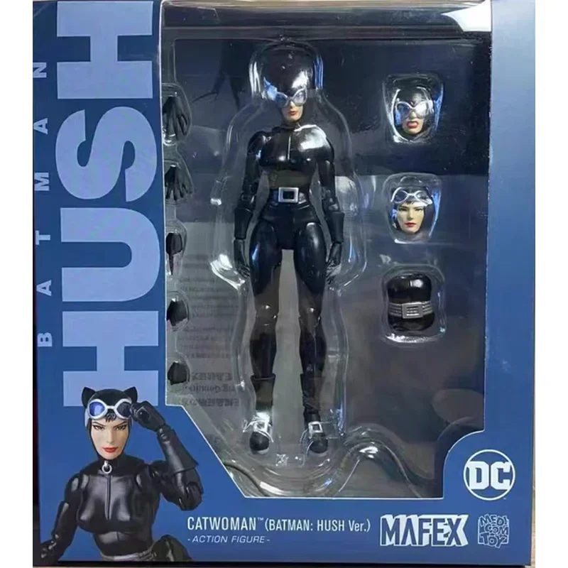 لعبة Medicom الأصلية الجديدة Catwoman Hush Mafex 123 أنيمي عمل الشكل تمثال جمع أرقام نموذج يمكن وضعها اللعب هدية