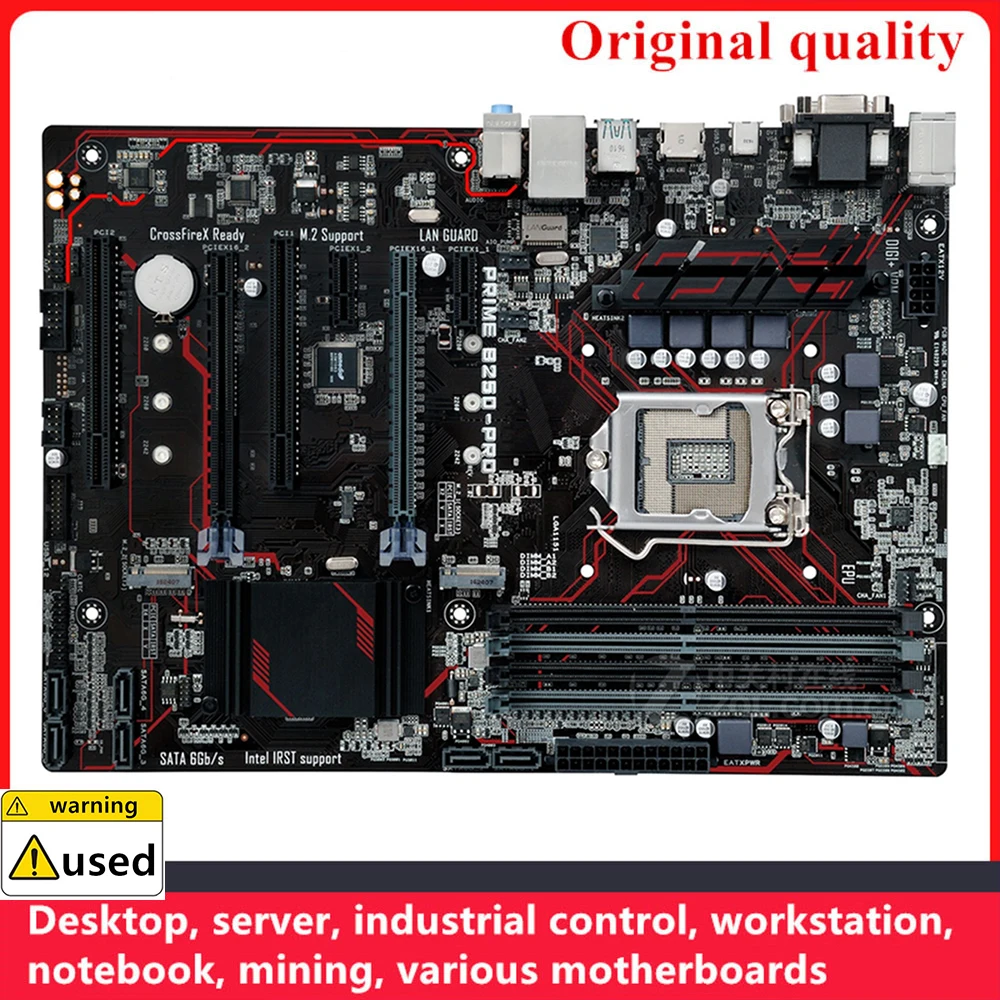 

Used For PRIME B250-PRO Motherboards LGA 1151 DDR4 64GB ATX For Intel B250 Desktop Mainboard SATA III USB3.0