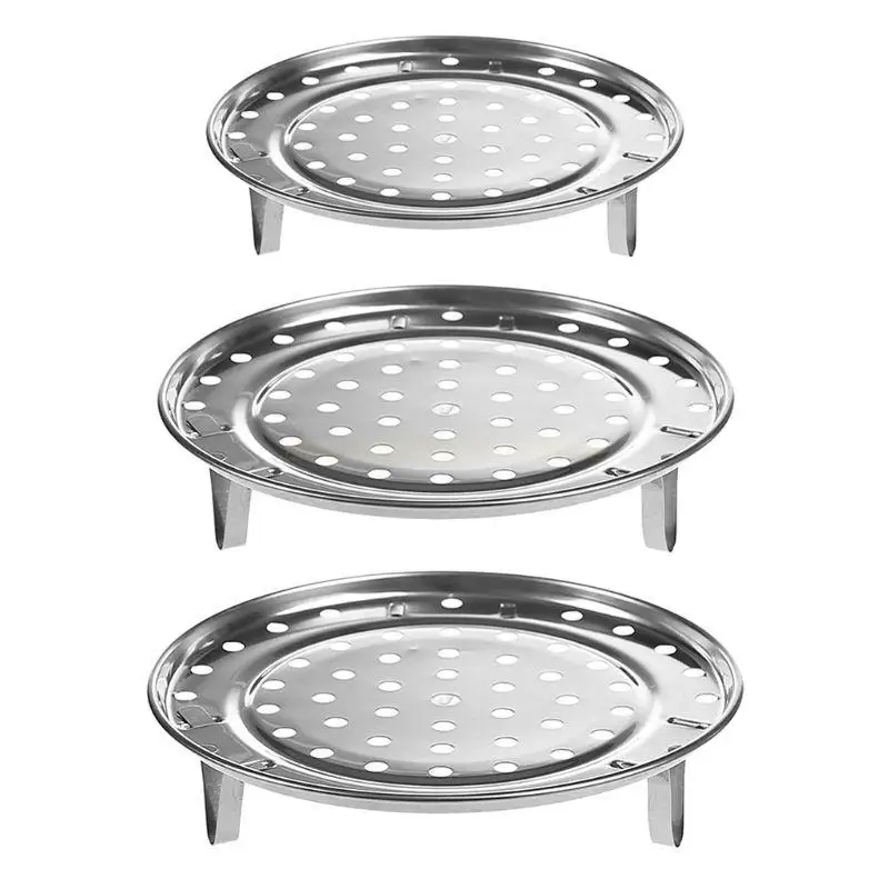 Stainless Steel Tray Rack Multifunctional Durable Pot Steaming rack tall Steaming Stand Cooking stainless steel Kitchen Utensils