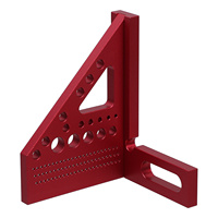 Woodworking Measuring Tools Square Foot Engineer Scale Ruler Aluminum Alloy Triangle Scribe Marker Precision Tool