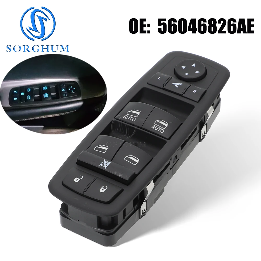 

Power Window Switch 56046826AE For Dodge Journey Chrysler Ram 1500 2500 3500 For Jeep Grand Cherokee 68184803AC 68184803AB 11Pin