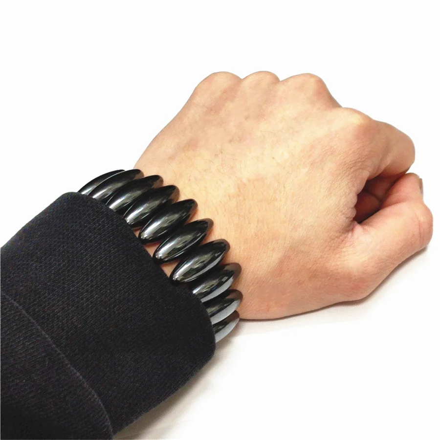 Juguete para aliviar la terapia, sonajero de oliva con forma ovalada, juego de cuentas magnéticas de ferrita, masajeador para el cuidado de la salud, Gif de Navidad