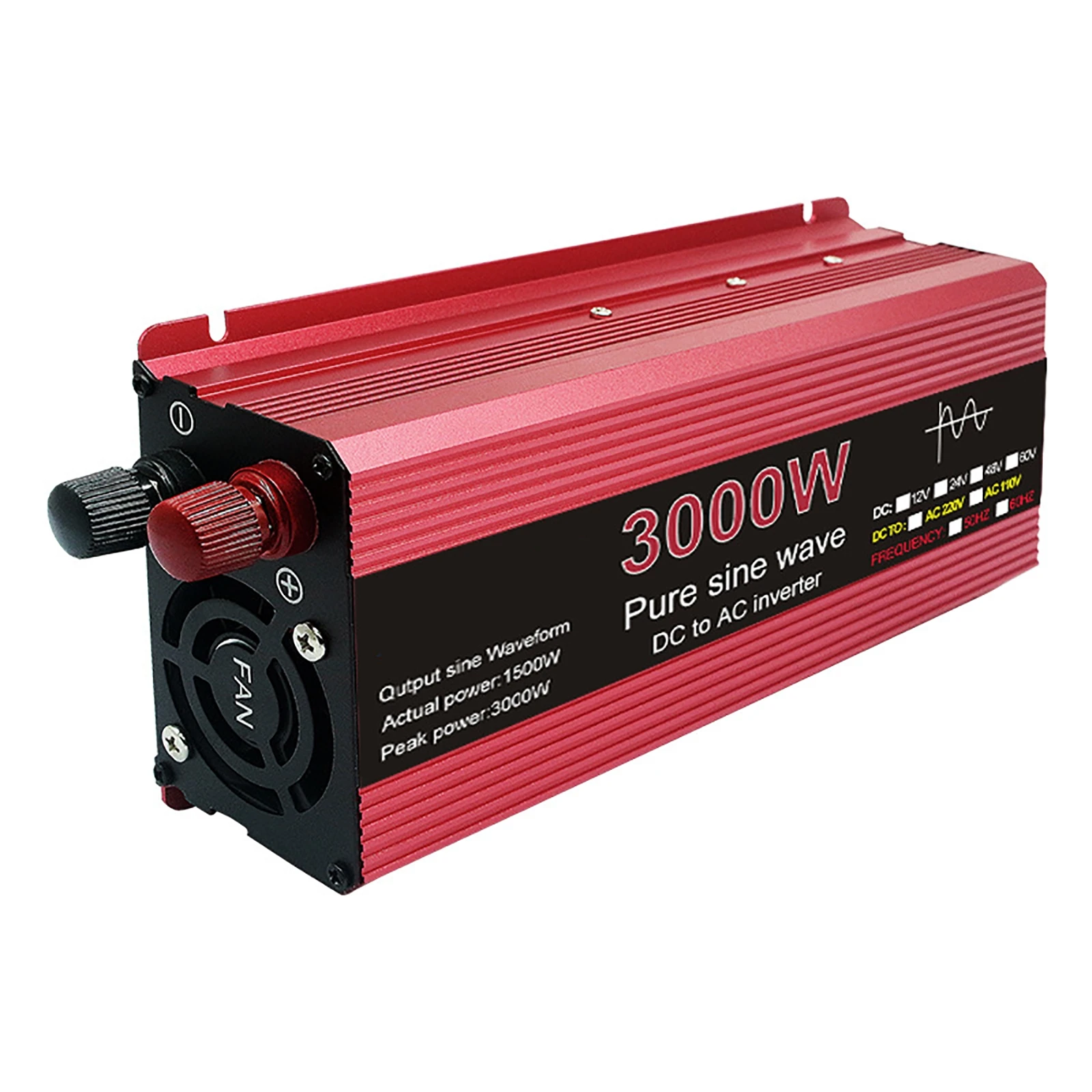Transformer Power Converter Pure Sine Wave Inverter DC 12V To AC 220V Voltage 1000W 1600W 2200W 3000W Solar Car Inverter Adapter