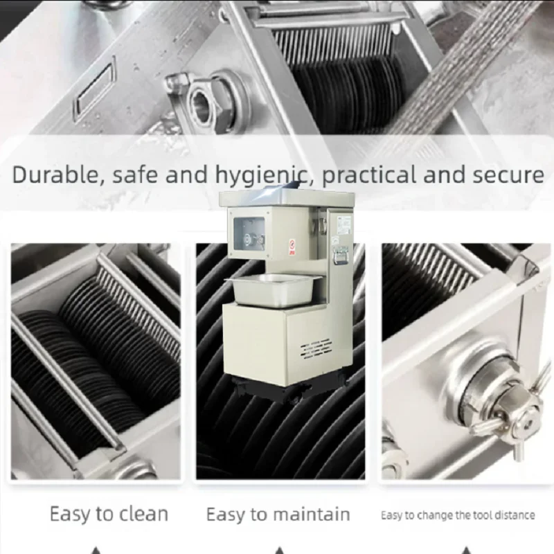 

Food Processing Equipment Commercial Meat Slicing Machine Vertical Type Slicer Electric Meat Cutting 3000W Large Power