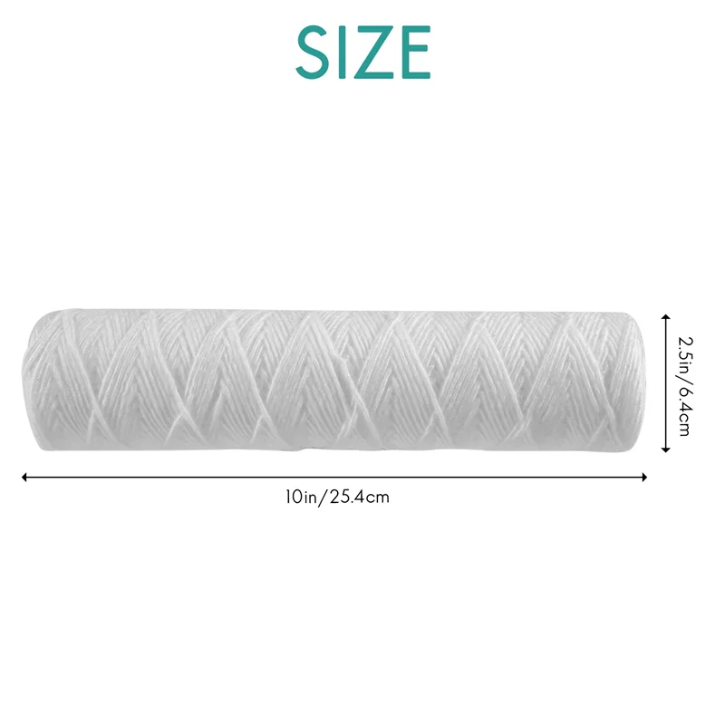 A61I 10 Mikrometrowy Wkład Filtra Wodnego do Sedymentacji, 6 sztuk, Filtracja Sedymentacji do Całego Domu, Uniwersalny