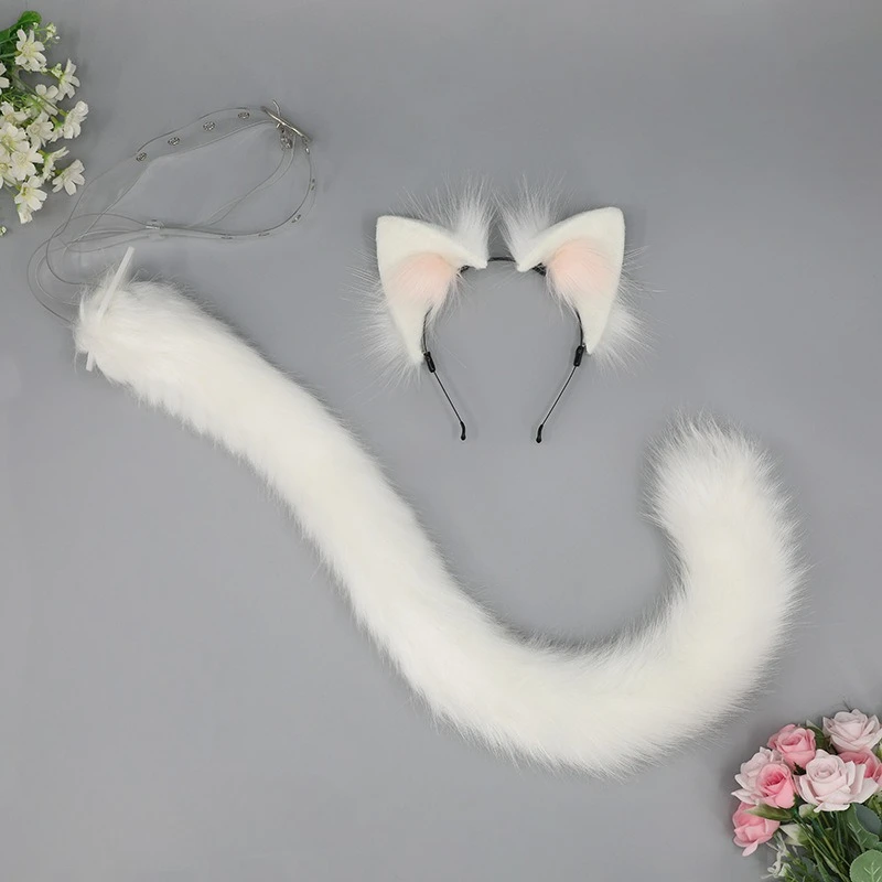 

Набор для ролевых игр: милые аксессуары, имитирующие уши животных, головные уборы, хвосты животных для Хэллоуина и вечеринок