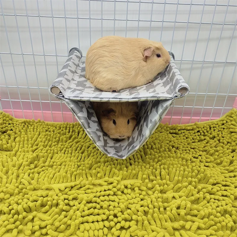 Guinea Pig Bed Hamster Hammock Golden Bear Honey Bag Squirrel Hanging Platform Nest Pet Ice Silk Summer Supplies Three Colors