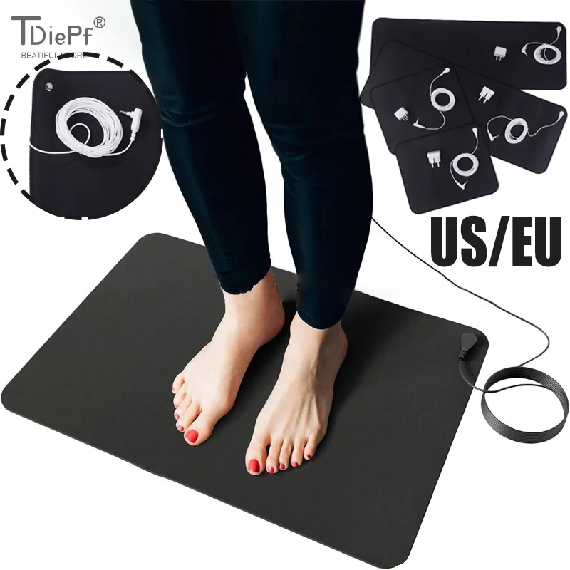 

1*Grounding Mat For Sleep Energy Pain Relief Inflammation Balance Wellness Earth Connected Therapy For Grounding Conductive Rug