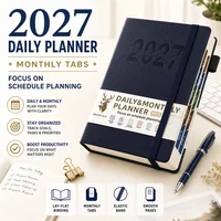 2027 Planning Notebook A5 English Planners Elastic Strap Designs Thicken Agenda Notepad Calendar Schedual 160 Sheets Page 320 3