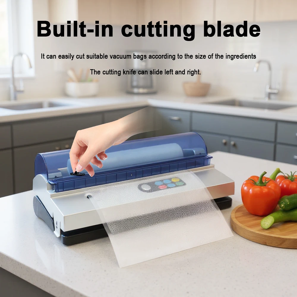 DZ-320 Automatic Strong Dual Pump Food Meat Grains Portable Vacuum Sealer Vacuum Packing Machine