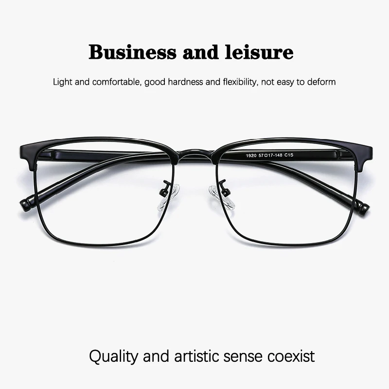 O-Q CLUB Retro Anti-blue Blocking Glasses Men's Square Light Filter Women's Gaming Glasses Black Frame Computer Glasses