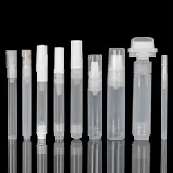 Empty Paint Pen 3/5/6.5/8/10mm Repeatable Rod Plastic Liquid Chalk Marker Barrels Transparent Refillable ink Graffiti Tube Pens