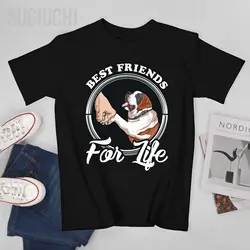 Unisex Men St. Saint Bernard Dog Best Friends For Life Tshirt Tees T Shirts Women Boys 100% Cotton T-Shirt